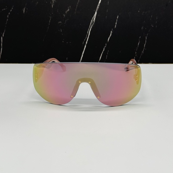 NEW CARRERA FLAGLAB12 0000/9 WOMEN SUNGLASSES FLAGLAB 12 0000J SHIELD EYEWEAR - Picture 4 of 12